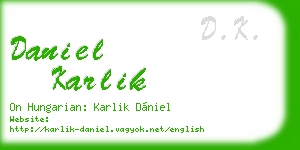 daniel karlik business card